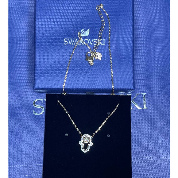 Swarovski Luckily Hamsa hand Pendant Necklace - Picture 7 of 12